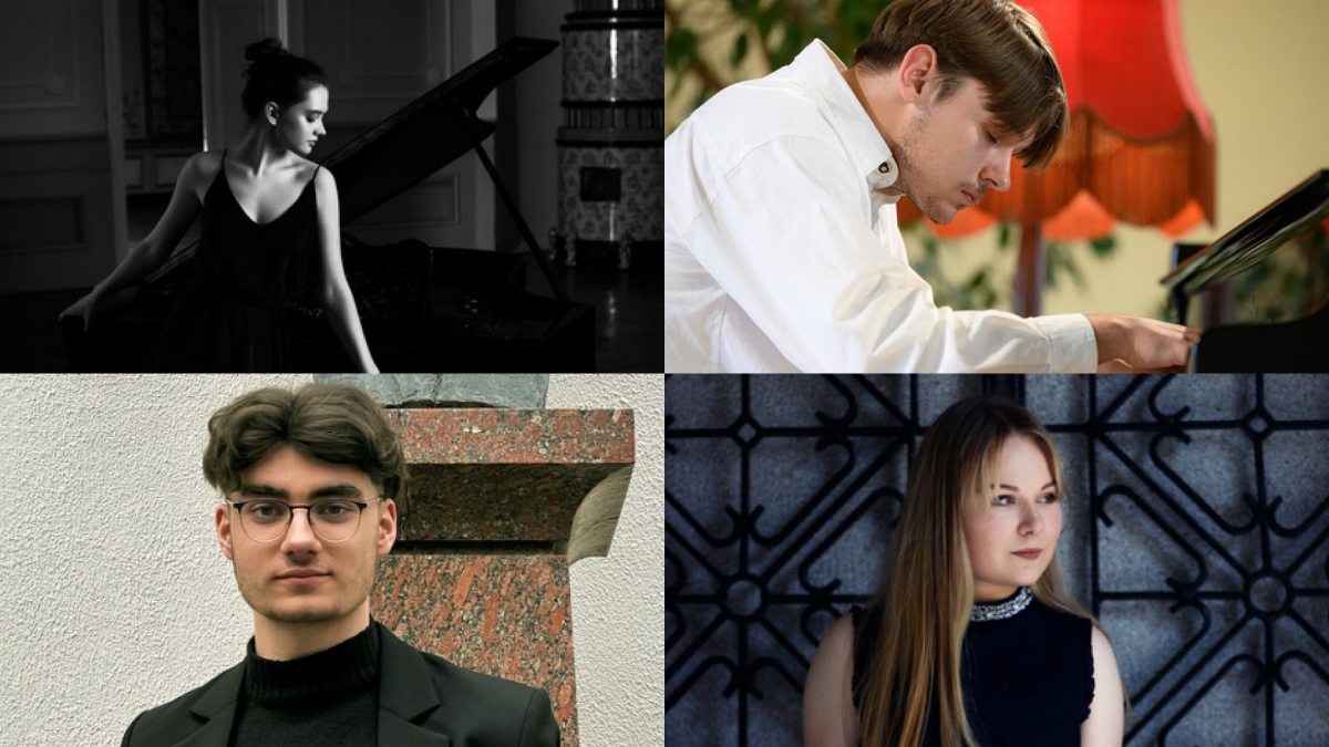 Konsertin esiintyjät Anastasija Šumskaitė, Arminas Suchovas, Emilis Šarinskas, Lina Žutautaitė